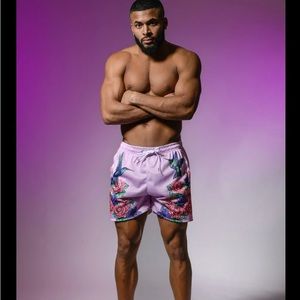 YoungLA block party pink shorts